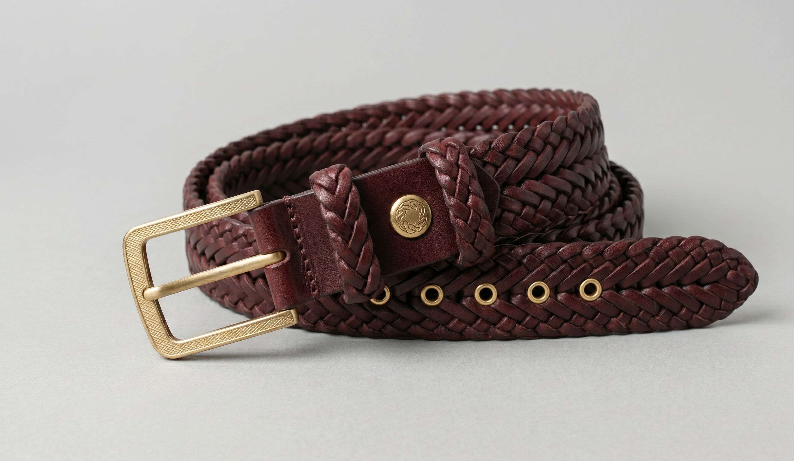 Vielseitiger geflochtener Stoffgürtel