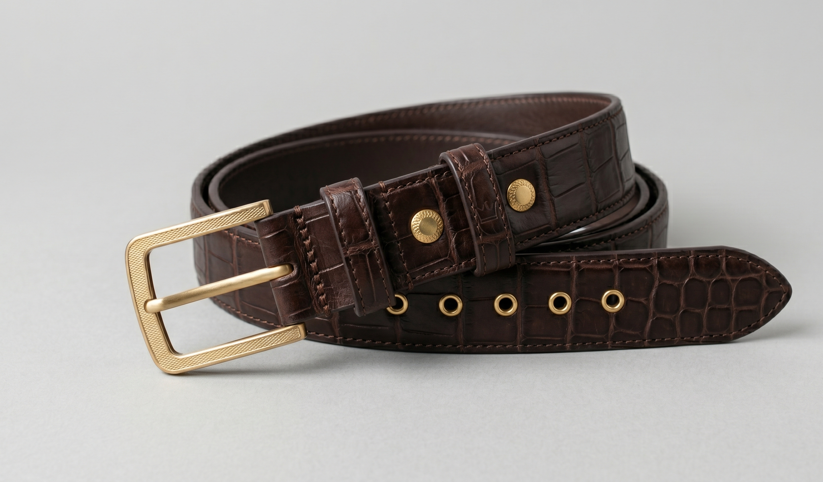 Moderner strukturierter Ledergürtel