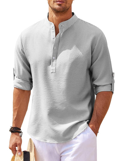 Cormac - Blokes' Long Sleeve Chill Linen Shirt